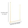Clothing Racks Garment Rack Ceiling Hanging Rod, Modern Clothes Storage Hanger Creative Coat Rack, Retail Store Clothing Display Rack Wedding Dress Rack, Laundry Drying Rack Clothes Rail Towel Bar view 2