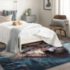 ZDABAOEC Wolf Rug, Animal 3x4 Area Rugs, Machine Washable & Non Slip, Mountain Forest Wolf Patterned Small Rugs for Bedroom Living Room Entryway, Indoor Floor Carpet & Home Decor view 2