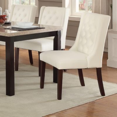 Bishilin White Chairs Living Room, Furniture Dining Chairs MDF 21" L x 26" W x 39" H