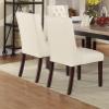 Bishilin White Chairs Living Room, Furniture Dining Chairs MDF 21" L x 26" W x 39" H view 3