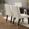 Bishilin White Chairs Living Room, Furniture Dining Chairs MDF 21" L x 26" W x 39" H view 4