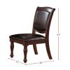 Bishilin Chairs for Dining Room, Home Dining Chairs Brown Rubberwood 21" L x 26" W x 41" H view 2
