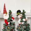 Christmas Tree Topper Gnome, Handmade Gnome Christmas Decoration,Funny Christmas Tree Topper, Christmas Tree Decor,Curtain Tie,Unique Christmas Gnome Decoration for Christmas Tree Xmas Party Supplies view 4