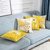 All Smiles Outdoor Yellow Throw Pillow Covers 22x22 Set of 4 Spring Summer Decorative Cushion Cases Home Dcor Decorations for Patio Couch Chair Sofa,Daisy Floral Gnomes view 3