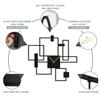 SIGNLEADER Metal Wall Clock Wall Art Decor, Black Square Wall Sculpture Clock Silent Battery Operated Hangings Home Decoration for Living Room, Bedroom, Kitchen, Bathroom - 24" Black view 4