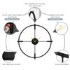 SIGNLEADER Metal Wall Clock Wall Art Decor, Round Wall Sculpture Clock Silent Battery Operated Hangings Home Decoration for Living Room, Bedroom, Kitchen, Bathroom - 24" Black view 4