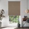 HOTSOON Blackout Cordless Roller Blinds for Indoor Windows, Natural Linen Fabric Roller Shades Thermal Insulated roll up Shades UV Protection Privacy Blinds, Beige, 70" W x 56" H view 1