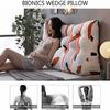 MGEMJMJ Bolster Triangular Headboard Backrest Positioning Support Reading Wedge Pillow Thicken Lumbar Pillow Removable Cover(Size:55x30x60cm,Color:B) view 3