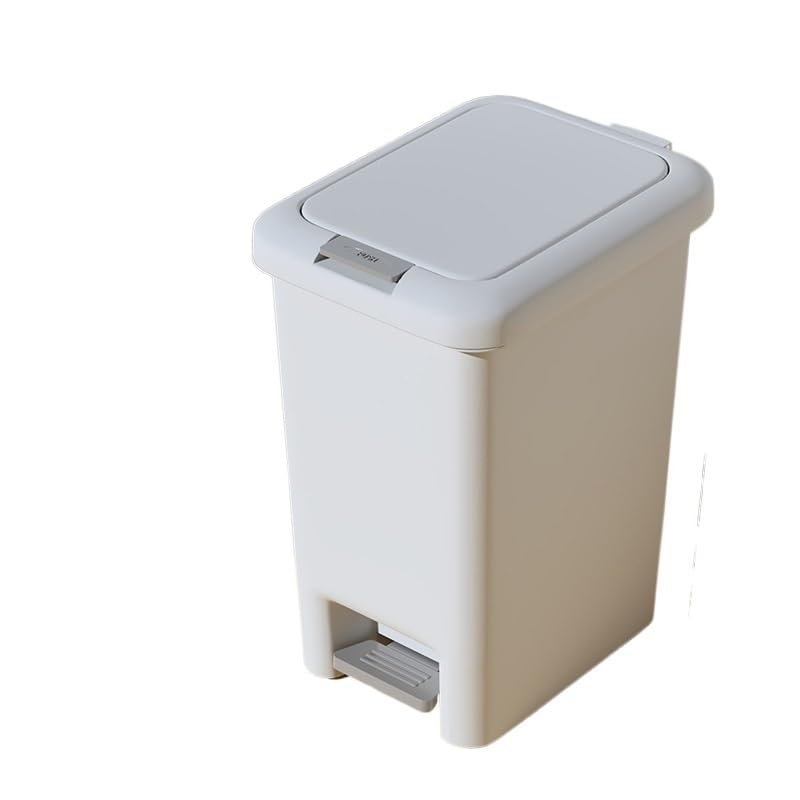 FORINC Waste Container Cubo De Basura Domstico para Cocinas Con Tapa De Pedal, Papelera Impermeable para Bao, Cubo De Basura De Gran Capacidad, 15l Trash lid (Color : 15L, Size : China)