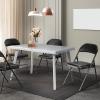 VINGLI 20 Pack Folding Chairs with Padded Seats, Metal Frame with Pu Leather Seat & Back, Capacity 350 lbs, Black view 2