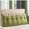 EORNOW Triangular Headboard Pillow/Large Bedside Cushion, Bed/Sofa Long Reading Pillow with Zipper, Large Bedrest Throw Pillows (Color : Fruit Green, Size : 150cm/59inch) view 1