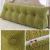EORNOW Triangular Headboard Pillow/Large Bedside Cushion, Bed/Sofa Long Reading Pillow with Zipper, Large Bedrest Throw Pillows (Color : Fruit Green, Size : 150cm/59inch) view 2