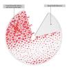 Lustrous Falling Red Hearts Printed Christmas Tree Skirt  Enrich Your Home with Seasonal Decorations, The Must-Have view 4