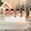 callie Personalized Snowman Wooden Christmas Decoration Indoor Home Decor with LED Light Winter Christmas Table Decor Name Block Sign Christmas Decorations for Family(10 Snowmen) view 2