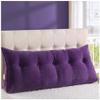 EORNOW Triangular Headboard Pillow/Large Bedside Cushion, Bed/Sofa Long Reading Pillow with Zipper, Large Bedrest Throw Pillows (Color : Purple, Size : 150cm/59inch) view 1