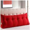 EORNOW Triangular Headboard Pillow/Large Bedside Cushion, Bed/Sofa Long Reading Pillow with Zipper, Large Bedrest Throw Pillows (Color : Red, Size : 120cm/47.2inch) view 1