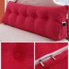EORNOW Triangular Headboard Pillow/Large Bedside Cushion, Bed/Sofa Long Reading Pillow with Zipper, Large Bedrest Throw Pillows (Color : Red, Size : 120cm/47.2inch) view 2