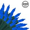 Brite Star 100 Count Mini String Christmas Lights, Blue - 22 feet Indoor/Outdoor Christmas Tree Lights with Green Wire (Set of 2) view 2