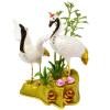 Feng Shui Statue Pair of Crane with Peaches & Bamboo Statue Home Office Decor Longevity Auspiciousness Sculpture New Year Gift W5514 view 1