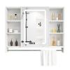 DELURA Bathroom Mirror with Storage Bathroom Medicine Cabinet with Mirror Wall Mount LED Mirror Medicine Cabinet, Anti-Fog Memory Function with Storage Space view 1