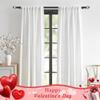 Black Curtain Rod, USFOOK 7/8 Inch Curtain Rods for Windows 72 to 144 Inch, Telescoping Splicing Drapery Rods 32 to 144 Inch, Decoration for Home with Decorative Translucent Finials view 3