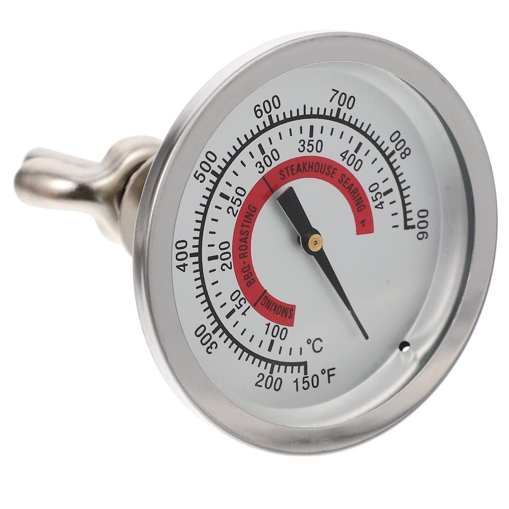 YARNOW BBQ Smoker Grill Thermometer Dual Scale Temperature Gauge for Cooking Baking Frying Compatible Electric Gas Ovens Probe Kitchen Essential