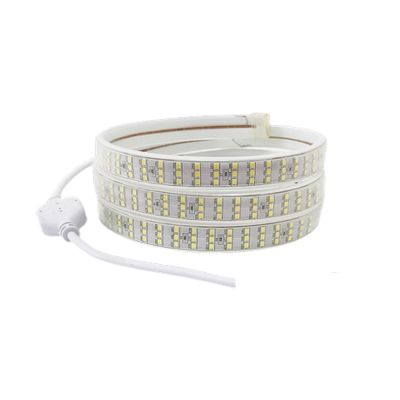 5 meters outdoor light strip led super bright waterproof 220Vled light strip strip switch home decoration living room ceiling background wall exterior wall ( Size : 220v276 lamp bead neutral light )