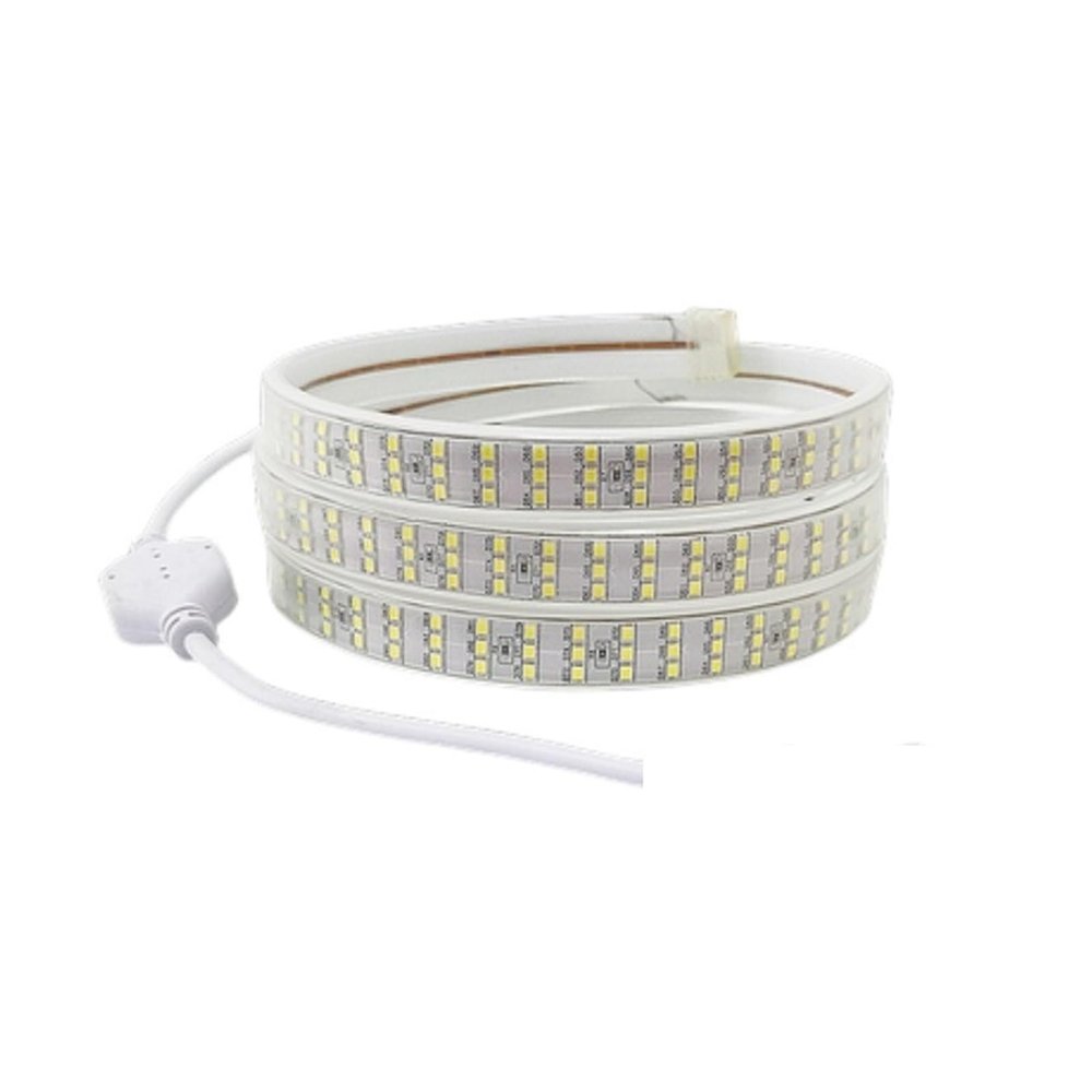 5 meters outdoor light strip led super bright waterproof 220Vled light strip strip switch home decoration living room ceiling background wall exterior wall ( Size : 220v276 lamp bead neutral light )