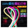 MidiLi 5 Meters Led Light Strip Flexible neon 220V Rainbow Round Light Tube Outdoor Waterproof 360 Degree Luminous Decoration Wedding Lighting (Size : 220v Round red Light) view 2