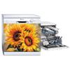 MLGB Farmhouse Sunflower Kitchen Dishwasher Magnet Skin Cover, Blooming Sunflower Painting Magnetic Refrigerator Door Panels Decal, Vinyl Sticker 23" x 17" Magnetic view 3