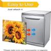 MLGB Farmhouse Sunflower Kitchen Dishwasher Magnet Skin Cover, Blooming Sunflower Painting Magnetic Refrigerator Door Panels Decal, Vinyl Sticker 23" x 17" Magnetic view 4