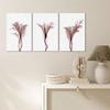 3 Pieces Flower Wall Art Flower Pictures Wall Decor X-RAY Plant Decor Flower Poster Plant Wall Art Lily Wall Art Flower Room Decor Flower Canvas Wall Art Plant Art for Room Decor (12''Wx16''Hx3PCS) view 3