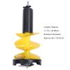 Garosa Ice Auger Power Head Hand Drill 8 Inch Diameter Nylon Auger 17.7 Inch Long Drill Bit for Ice Post Hole Digger Fishing view 4