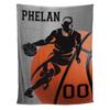 Custom Name Basketball Player Blanket Sofa Decor Bedroom Decor Gift for Basketball Athletes Gift for Friends Custom Name Blanket Cozy Fuzzy Fleece Throws for Tv Sofa Couch Comfy Blanket view 1