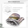 Silicone Oven Mitts and Potholders Set, 500F Heat Resistance Kitchen Oven Gloves and Pot Pads Set of 2, Sky and Waterfall Landscape Non-Slip Hot Pads for Cooking, BBQ, Baking view 3
