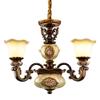 Chandelier European Luxury 3 Lamp Chandelier Zinc Alloy Glass Pendant Lights - Modern Simple Retro Home Lighting Pendant Lamp Bedroom Bathroom Kitchen Living Room Cafe Bar Restaurant Hanging Ligh ,pen view 1