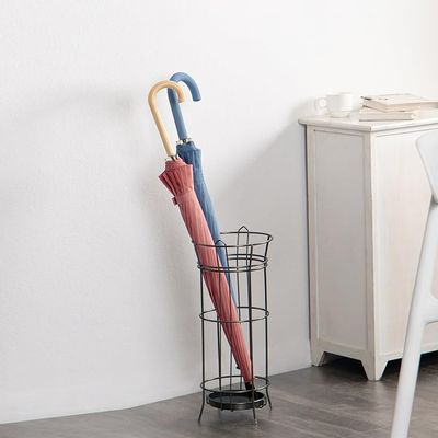 DELURA Umbrella Stand,Farmhouse Umbrella Holder for Entryway, Metal Wire Industrial Freestanding Umbrella Rack, Holds Long and Short Umbrellas