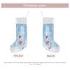 VeJerKK Christmas Christmas Stockings - Snowflakes Pattern in Winter Themed,Big Xmas Stockings Hanging Ornaments Candy Gift Bags for Christmas Fireplace Decorations,Grey - 20" view 3