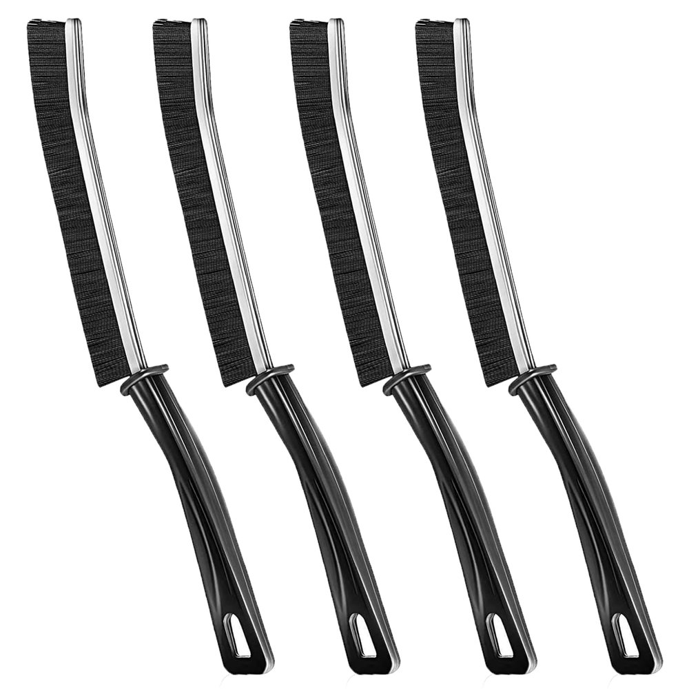 Vyooxcy 4PCS Crevice Cleaning Brush, Bathroom Gap Cleaning Brush,Dead Corners Multifunctional Brushes,Multifunctional Window Slots, and Brushes, for Bathroom Kitchen Tiles Window Slots