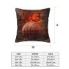 BTCOWZRV Throw Pillow Cover Basketball in Brick Wall Print Decorative Throw Pillows Soft Pillow Cases Square Cushion Case Christmas Pillow Covers for Couch Bed Sofa Farmhouse Decor 12"x12" view 3