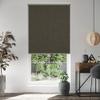 HOTSOON Blackout Roller Shades for Windows Cordless Linen Thermal Insulation Pull Down Roller Blinds, UV Protection, Blinds for Windows, Door, Brown, 23" W x 78" H view 1
