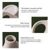 Ddewing 2Pcs European INS Style Ceramic Vase Ornament Set Creativity White Biscuits Crafts Vase Home Hydroponic Dried Flower Device Ceramic Dining Room Table Ornaments for Home (White) view 2