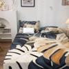 zcsm King Size Sheets Set - Monstera Bed Sheets, Tropical Bedding Sheets & Pillowcases, Soft Microfiber & Deep Pocket & Wrinkle Free Patterned Sheet Set, 1 Fitted Sheet, 1 Flat Sheet, 2 Pillow Cases view 3
