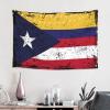 POPOCRACY Colombia-Puerto-Rico-Flags Wall Tapestry Hanging Decoration Beach Blanket For Living Room For College Dorm Bedroom Indoor Tapestries 60x40 In Wall Deco view 2