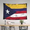 POPOCRACY Colombia-Puerto-Rico-Flags Wall Tapestry Hanging Decoration Beach Blanket For Living Room For College Dorm Bedroom Indoor Tapestries 60x40 In Wall Deco view 4