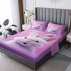 zcsm Bunny Sheets King Size - Cute Rabbit Bed Sheets, Soft Microfiber & Deep Pocket & Wrinkle Free Patterned Bedding Sheets & Pillowcases, 4 Piece (1 Fitted Sheet, 1 Flat Sheet, 2 Pillow Cases) view 1