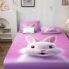 zcsm Bunny Sheets King Size - Cute Rabbit Bed Sheets, Soft Microfiber & Deep Pocket & Wrinkle Free Patterned Bedding Sheets & Pillowcases, 4 Piece (1 Fitted Sheet, 1 Flat Sheet, 2 Pillow Cases) view 3