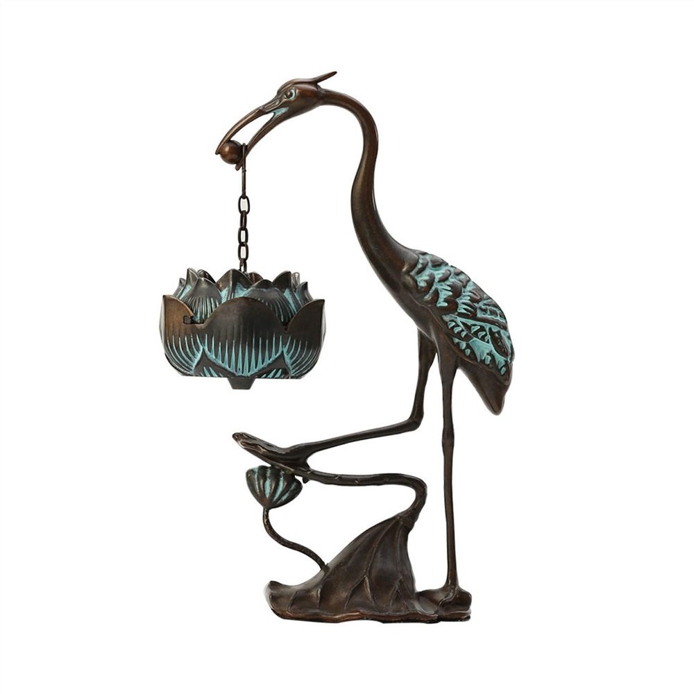 Incense Burner Incense Burner Waterfall Creative Decorative Decorations With Exquisite Crane Shaped Reverse Flow Incense Burner Hanging Lotus Incense Burner Backflow Incense Burner Incense Burner Hold