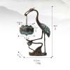 Incense Burner Incense Burner Waterfall Creative Decorative Decorations With Exquisite Crane Shaped Reverse Flow Incense Burner Hanging Lotus Incense Burner Backflow Incense Burner Incense Burner Hold view 2