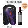 2 Bottle Wine Carrier Tote Bag Stellar Insulated Neoprene Portable Bottle Holder Great Gift for Wine Lover, Great for Picnics Travel BYOB, Outdoor Entertaining view 2